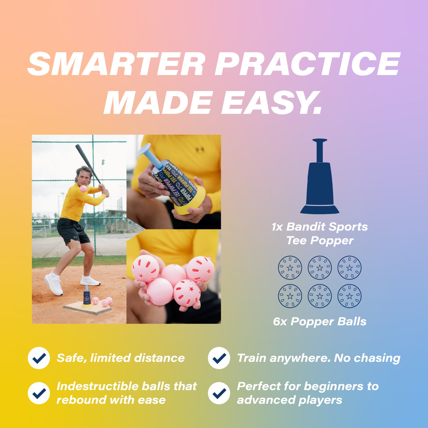 RAC Tee Popper 6 Ball Bundle