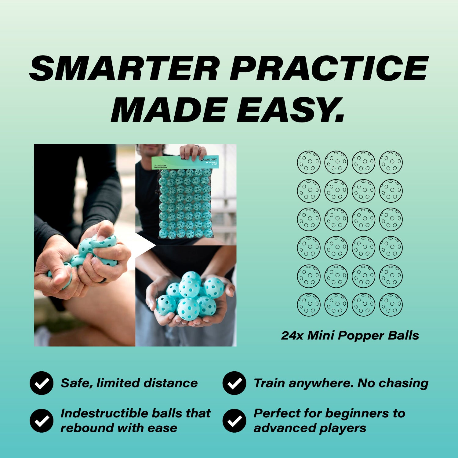 Mini Popper Balls 48 Pack