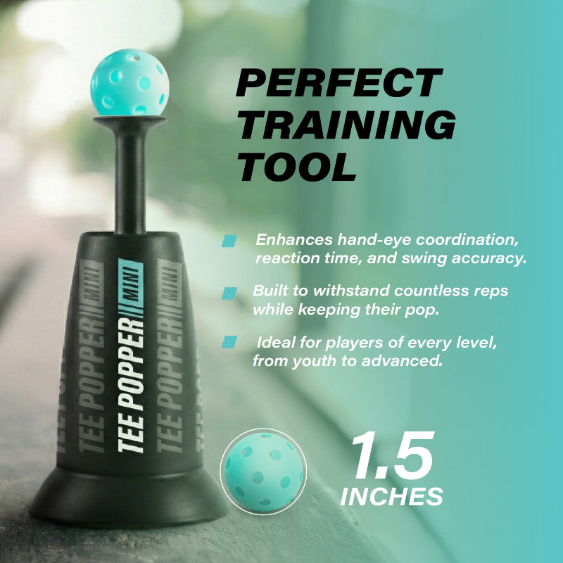 Tee Popper Mini + 50 Ball Bucket Bundle