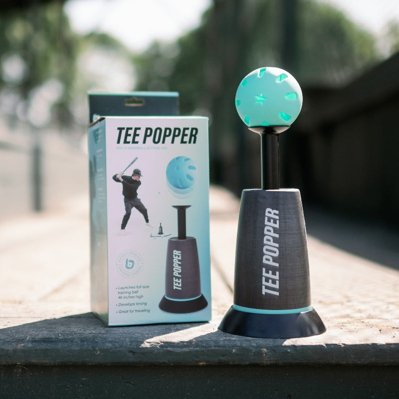 Bandit Sports Tee Popper, Durable Nylon Strength, Batting Tee for Perfect Swings, Baseball Training for Hitting Without a Pitcher 1 Popper Ball Included Bandit Sports Tee Popper, Durable Nylon Strength, Batting Tee for Perfect Swings, Baseball Training for Hitting Without a Pitcher 1 Popper Ball Included
